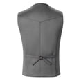 thumbnail image 5 of TOWED22 Men's Cowboy Suede Leather Vest Western Vest Cowhide Suede Waistcoat Men Vests(Grey,S), 5 of 9