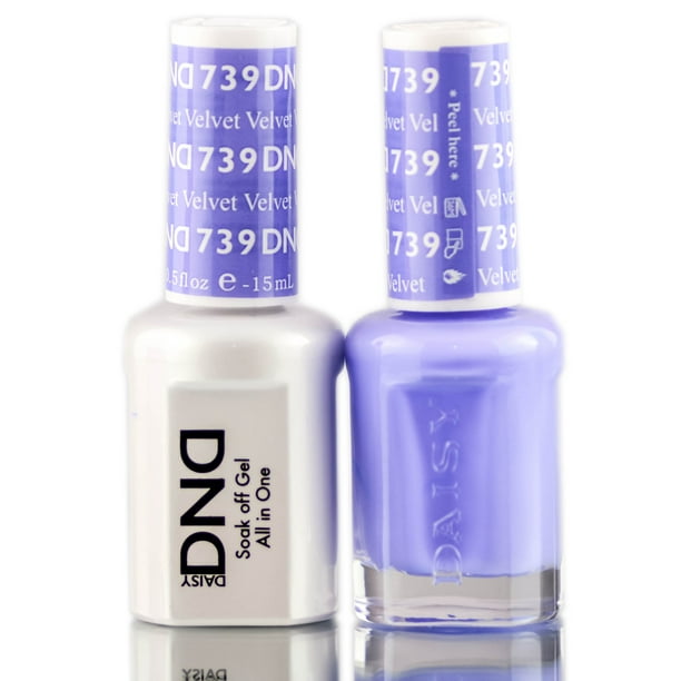 Daisy DND Purples Soak Off GEL POLISH DUO, All In One Gel Lacquer
