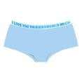 thumbnail image 4 of WEIWEN Seamless Underwear for Women High Waisted Bikini Panties for Women Breathable Valentines Day Full Coverage Hipster Briefs Womens Boyshorts Underwear Sky Blue, L, 4 of 4
