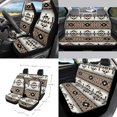thumbnail image 2 of FOR U DESIGNS Western Aztec Print Car Seat Cover Full Set of 15 Steering Wheel Cover Seat Belt Strap Pad Trash Bag Air Vent Storage Holder Cup Coasters Rear View Mirror Covers Key Chain Car Decor, 2 of 7