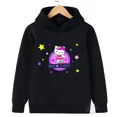 thumbnail image 2 of Sudadera informal de calle kawaii con dibujos animados de Hello Kitty para niños y niñas de 3 a 14 años con diseño de Sunshine, sudadera para deportes al aire libre para niños, 2 of 5