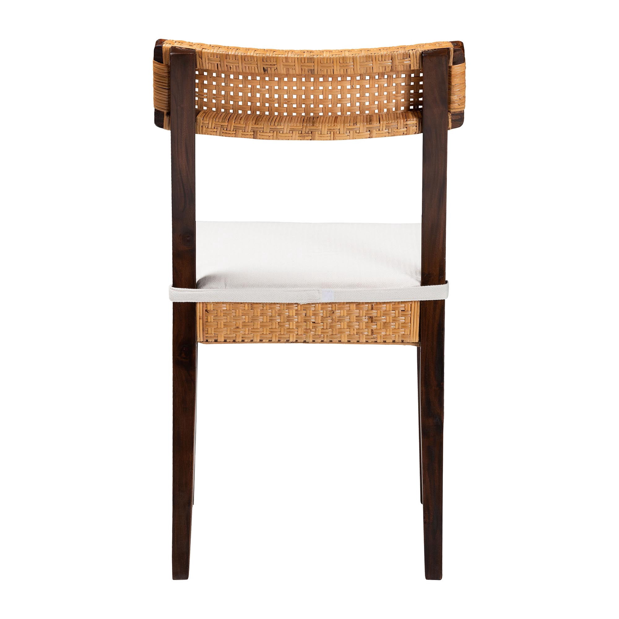 bali & pari Zaila Boho Dining Chair, Dark Brown
