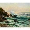 thumbnail image 2 of Westchiloff, Constantin Alexandrovitch 14x12 White Modern Wood Framed Museum Art Print Titled - Main Seascape I, 2 of 4