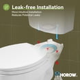 thumbnail image 4 of HOROW Round Two-Piece Toilet 1.28 GPF Single Flush Chair Height Toilet with Soft Close Seat & Installation Kit, 4 of 14