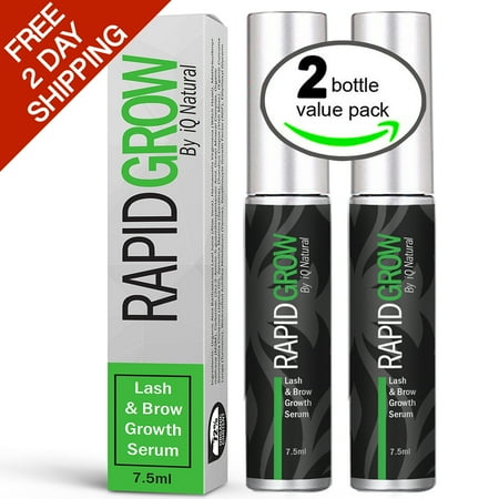 Essential Lash Eyelash Conditioner - 2PACK - 10 mL Organic Eyelash & Eyebrow Growth Serum (High Potency) Grows Longer, Fuller, Thicker Lashes & Brows. Enhancing Conditioner Treatment Boosts Regrowth. Rapid lashes
