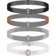 thumbnail image 1 of 4pcs Ladies Invisible Belt Elastic Belt Flat Buckle Belt With Elastic Elastic Band Rubber, 1 of 4