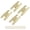 Gold, variant on 4Pcs Golden H Hinges Cabinet Hardware, Cold Rolled Steel Flat Hinges, Antique Decorative Metal Hinge (3.5 inchx1.5 inch)