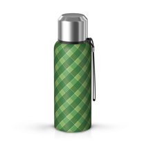 Christmas 20oz Stainless Steel Thermal Bottle with Tea Filter and Cup Lid, Vacuum Insulated Coffee Mug with 316L Inner Liner, Leakproof Travel Thermos for Office, Commute & Outdoor