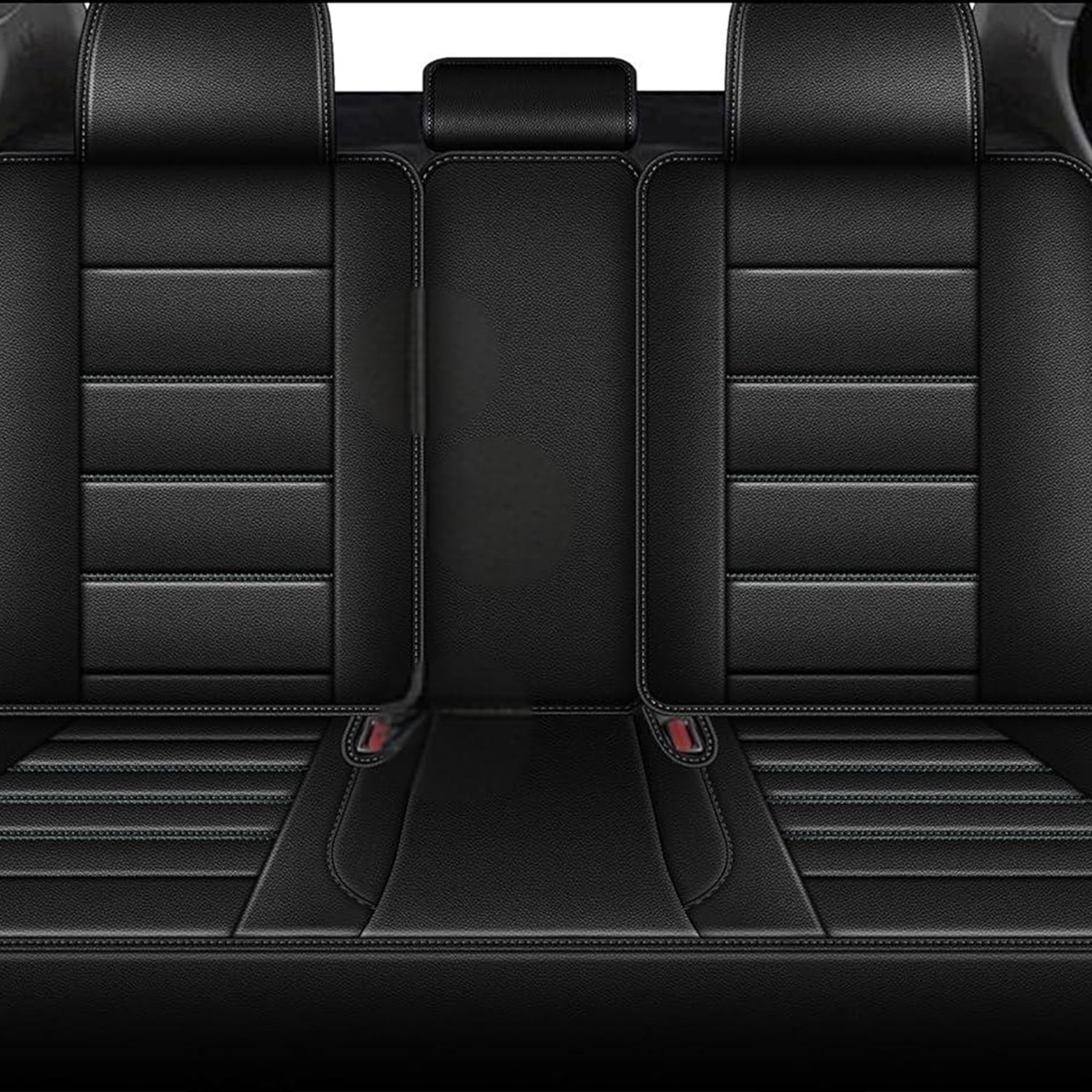 Car Seat Cover Fit for Nissan Altima 2009-2024 Waterproof Faux Leather Seat Protector Vehicle Cushion Covers Compatible Airbag Full Set 5 Seats Black