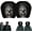 Black #02, variant on Horror Car Headrest Cover, 2-Pack, for Car SUV
