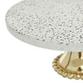 thumbnail image 4 of DecMode 10", 12"W Gold Ceramic Speckled Cake Stand with Gold Base, 2-Pieces, 4 of 8