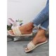 thumbnail image 2 of New Arrival Women's Flat Beach Flip Flops, Peep Toe, Fringe Tassel, Easy Slip-on, For Outdoor Wear, 2 of 5