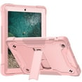 thumbnail image 3 of Allytech iPad 4th 3rd 2nd Generation Case 9.7-inch Tablet, Rugged Heavy Duty Shockproof Drop Protection Kickstand Feature Kids Friendly Case Cover for Apple iPad 2 3 4 9.7", Rosegold, 3 of 9