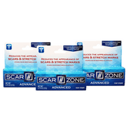 3 Pack - Scar Zone Advanced Scar Cream - Intensive Scar Removal for New & Old Scars, Fades Stretch Marks, Burns, & Surgical Scars 0.75 oz