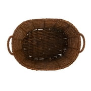 Homezone Brown Handwoven Maize Basket, Oval