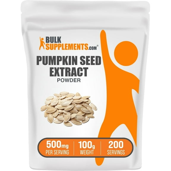 BulkSupplements Pumpkin Seed Extract Powder - 500mg per Serving - 100 Grams (3.5 oz) - 200 Servings