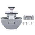 thumbnail image 2 of RV Push Cabinet Lock Keyless Metal Push Button Latch Catch for Caravan Yacht Boat Campervan Storage Drawer ABS Metal Construction Durable Easy Install, 2 of 7