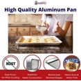 thumbnail image 4 of Premium Toaster Oven Pan Nonstick Set of / Sheet Pan for Baking Small Cookie Sheet Tray Durable Small Baking Trays for Oven Aluminum Baking Sheet Toaster Oven Tray x in, 4 of 9