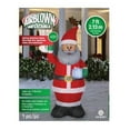 thumbnail image 3 of Gemmy 7ft Lighted African American Santa Christmas Inflatable, 3 of 3