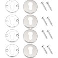 thumbnail image 1 of Euro Lock Escutcheon Couvercle de Trou de Serrure Rond en Acier Inoxydable Adapté pour Porte Porte en Bois Anti-Vol, 1 of 5