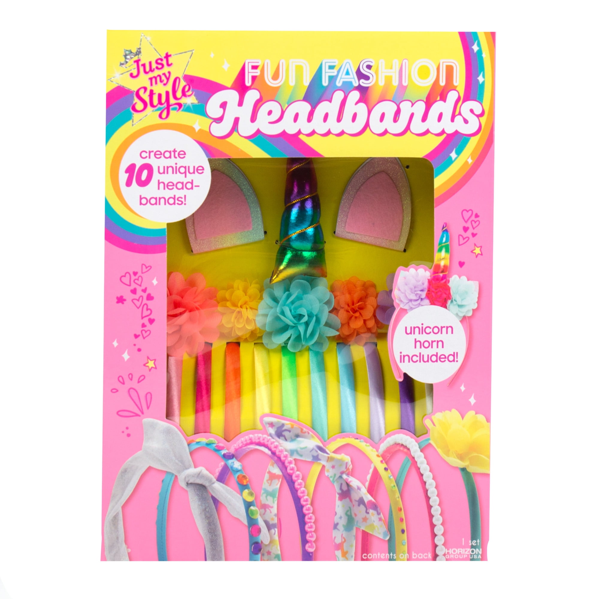 Just My Style Fun Fashion Headbands Art & Craft Kit (68 Pieces)