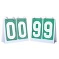 thumbnail image 1 of GOGO 2 Sets Portable Flip Scoreboard for Sports Game - Count from 00 to 99 (Green), 1 of 7