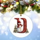 thumbnail image 4 of 2024 26 Letter Christmas Snowman Christmas Pendant - Acrylic Car Pendant Saint, 4 of 5