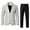 White, variant on Yindaity Blazer Big And Tall Suits Mens Formal Wedding Prom Graduation Casual Stretch Slim Fit Classic Fit Tuxedo White,M