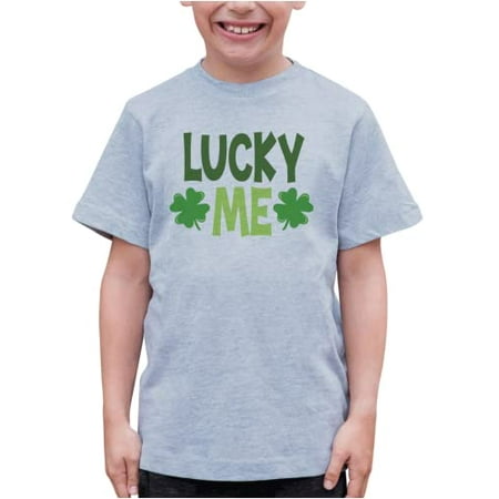 

7 ate 9 Apparel Kid s St. Patrick s Day Shirts - Lucky Me Grey Shirt 4T