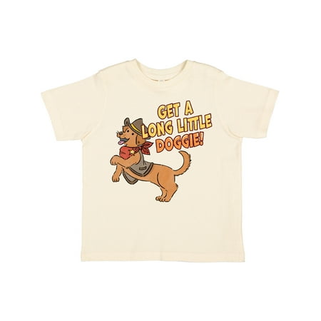 

Inktastic Get a Long Little Doggie Cute Dachshund Sheriff Gift Toddler Boy or Toddler Girl T-Shirt