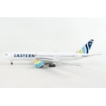 thumbnail image 4 of Boeing 777-200ER Commercial Aircraft "Eastern Air Lines" White with Striped Tail 1/400 Diecast Model Airplane by GeminiJets, 4 of 5