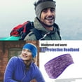 thumbnail image 2 of stanreset Bandeau de Course d'Hiver Coupe-Vent Cache-Oreilles Élasticité Protection Auditive Style Simple pour Extérieur Violet, 2 of 6
