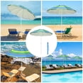 thumbnail image 3 of Yescom Parasol de Plage Extérieur Rayé 5.6 Pieds Protection UV Inclinaison de l'Ancre de Sable pour Jardin Camping, 3 of 9