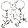 thumbnail image 1 of 4 Pieces Peace Dove Keychain Zinc Alloy Keychain Decor Keychain Bird Keychain Gift Pigeon Keychain Hanging Pendants Pigeon Keychain, 1 of 5