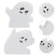 thumbnail image 4 of KAKOWELY piezas de decoraciones de Halloween, letreros de madera en miniatura de fantasmas blancos, letreros de fantasmas para fiestas, centros de mesa, 4 of 5