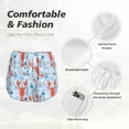 thumbnail image 4 of KLL Lobsters Pattern Shorts Women,Athletic Shorts High Waisted Running Shorts Pocket Sporty Short Gym Elastic Workout Shorts-Large, 4 of 7