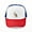 Red/Blue/White, variant on - Peregrine Falcon Bird - Trucker Hat - Polyester Foam Front and Nylon Mesh Weave Back