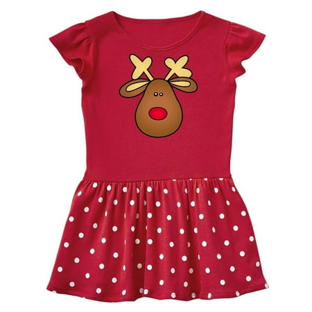 

Inktastic Rudolph The Red Nose Reindeer Gift Baby Girl Dress