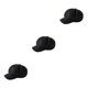 thumbnail image 4 of Sonducket Gorras con visera Boina de lana de estilo informal Tacto cómodo Sombreros octogonales ajustables ligeros Sombrero fácil de combinar Negro 3Conjunto, 4 of 6