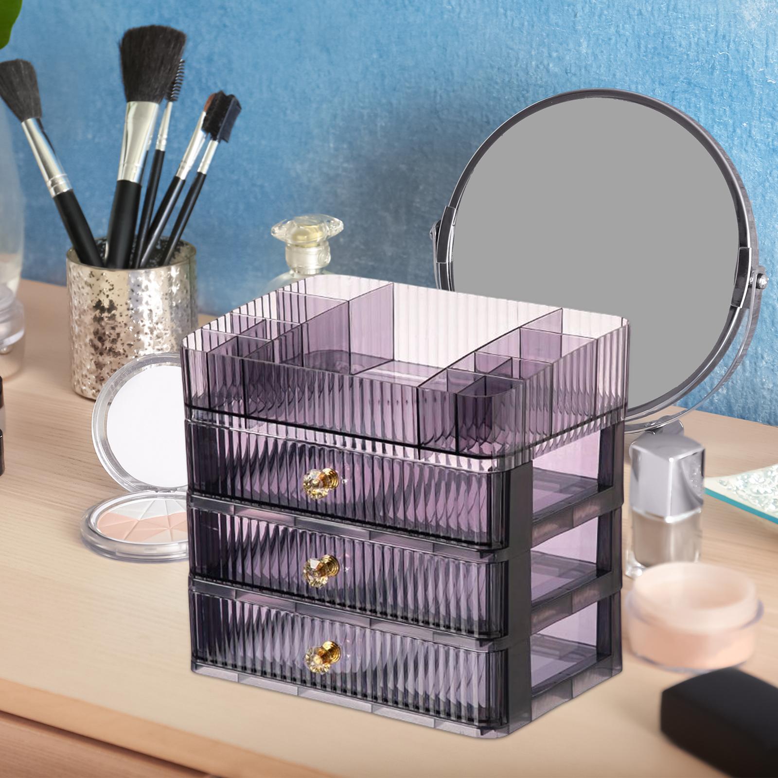 Makeup Organizer，Large Acrylic Makeup Organizers For Vanity Skincare  Organizer Cosmetic Display Case Make Up Organizers And Storage For  Countertop