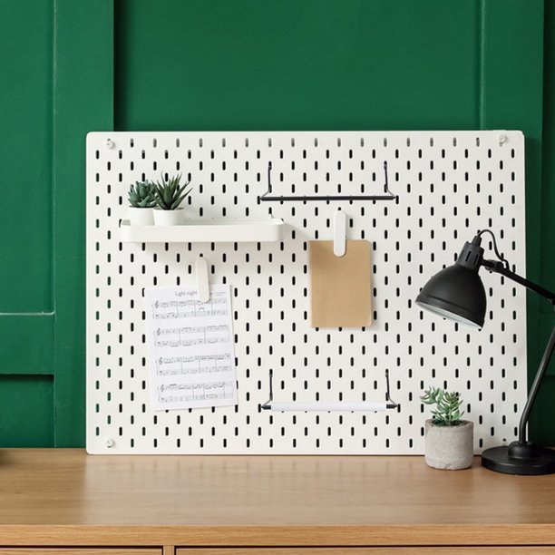 unbranded Colgador Metálico Negro Para Higiénico En Tablero Perforado Con Estilo Y Durabilidad