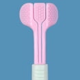 thumbnail image 3 of Triple Head Toothbrush, 3 Sided Toothbrush, Three-Faced Toothbrush Deep Cleaning Soft Bristle Triple Toothbrush For Kids Home Travel, 3 of 5