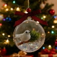 thumbnail image 3 of Tyidzon Crystal Glass Christmas Ball Ornaments - 3.1" Vivid Birds Christmas Tree Decorations Clear Hanging Balls for Xmas Trees Home Holiday Party Indoor Decor, 3 of 4