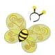 thumbnail image 4 of 1 juego de disfraz de abeja para niños: diadema con alas de abeja para niños, accesorios de cosplay para niños pequeños, suministros para disfraces de hadas para niñas y bebés., 4 of 6