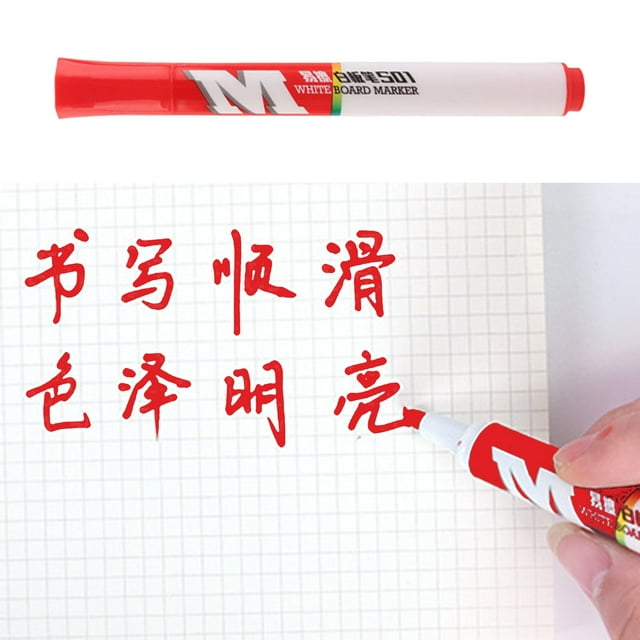 Cqxid Fer à Friser pour Crayons à Moins de 5 $ Marqueurs Stylo 1 Paquet Marqueurs de Tableau Blanc Rechargeables Conception à Couvercle Rabattable Marqueur de Tableau Blanc Pointe Moyenne Stylos de Marquage pour Classe Réunion Maison Bleu 1 ml
