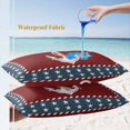 thumbnail image 4 of Nautical Anchor Lumbar Pillow Covers 20x12 Inch Set of 2, Red Navy Blue Coastal Stars Ocean Waterproof Outdoor Pillow Covers, Decorative Cushion Pillowcases for Couch, Sofa, Bed, Garden, Patio, 4 of 9
