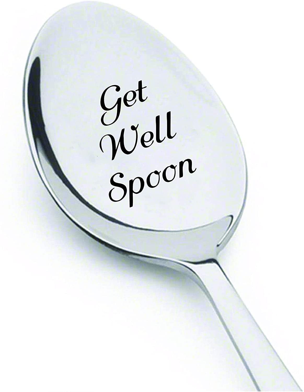 Get Well Engraved Stainless Steel Motivational Spoons For Patients