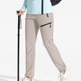thumbnail image 5 of Women'S Hiking Pants Quick Dry Lightweights Water Elastic Waist Cargo Pants for All Seasons Khaki S, 5 of 6
