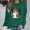Army Green, variant on Fall Sweatshirts for Women Yotami Long Sleeve Pumpkin Ghost Halloween Print Loose Crew Neck Sweatshirt for Holiday Clothes (Green, L)