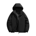 thumbnail image 6 of Hvyesh Waterproof Rain Jacket for Women 3-in-1 Zip Up Puffer Jackets Plus Size Hooded Warterproof Jacket with Pockets Black XXXXXXL, 6 of 7